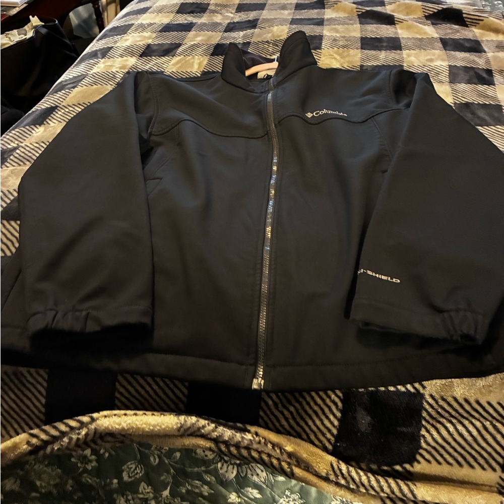 Columbia Black Full-Zip Jacket 100% Polyester (L) Omni Shield - Picture 6 of 9